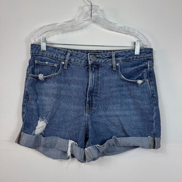 Free Assembly Pants - Free Assembly Jean Shorts Women's Size 14 Distressed Rolled Cuff